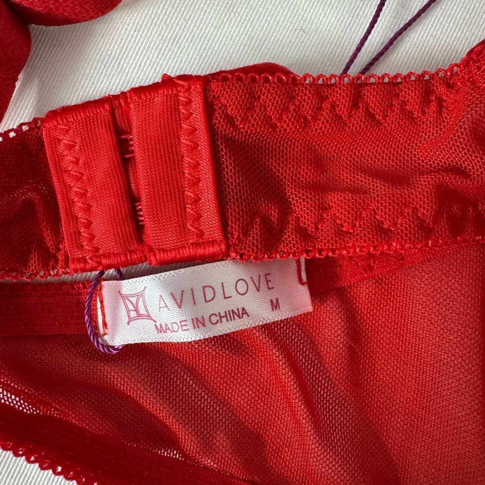 AVIDLOVE Lace Lingerie Set for Women Sexy Bra/ Panty Sets 2 Pieces Underwear  M - Picture 7 of 8